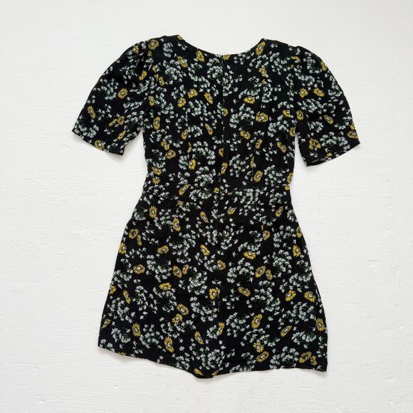 Free People Sunflower Jinx Tie Front Romper Dress, Size Small - Picture 6 of 6